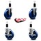 Service Caster 5'' Solid Poly Wheel Swivel 1-3/8'' Expanding Stem Caster Set 2 Brakes, 4PK SCC-EX20S514-SPUS-2-TLB-2-138 - alternate 5